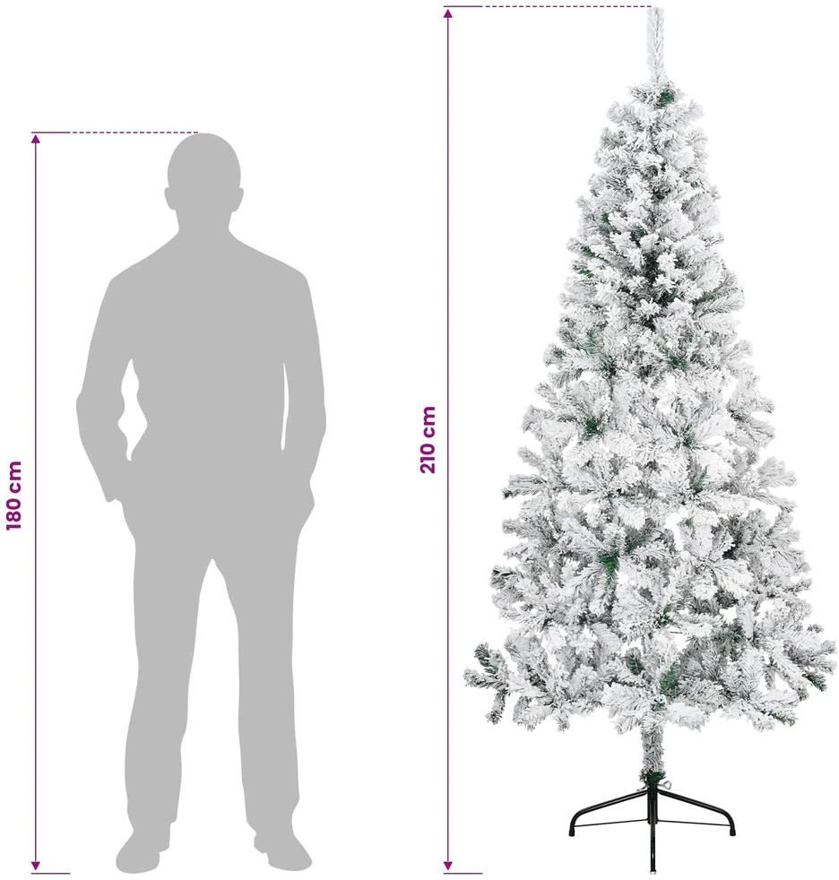Dirbtinė kalėdinė eglutė su rutuliuku 210 cm 300 LED