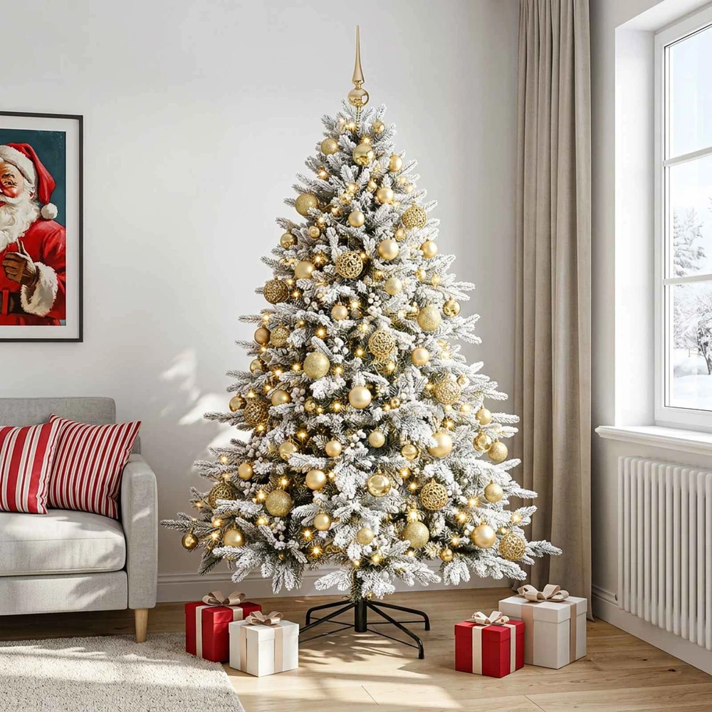 Dirbtinė kalėdinė eglutė su rutuliuku 210 cm 300 LED