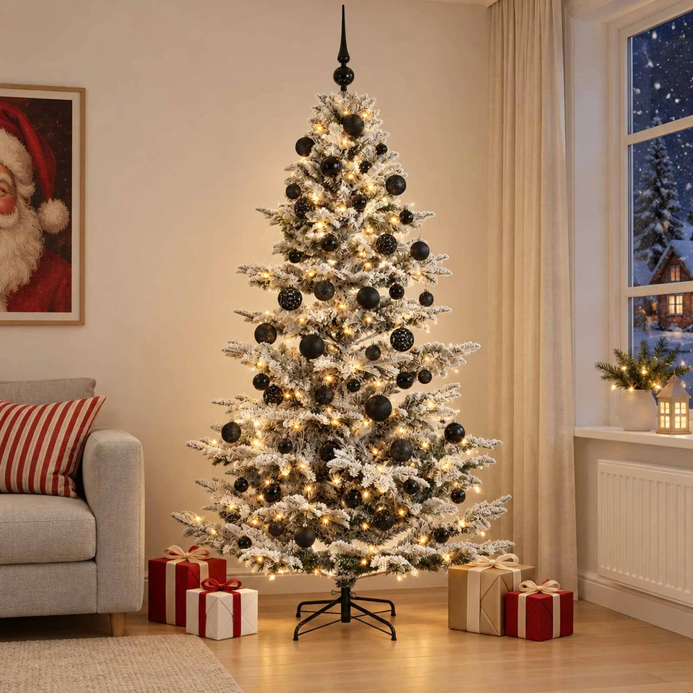 Dirbtinė kalėdinė eglutė su rutuliuku 210 cm 300 LED