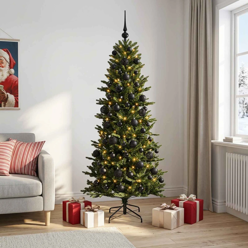 Dirbtinė kalėdinė eglutė su rutuliuku 210 cm 300 LED