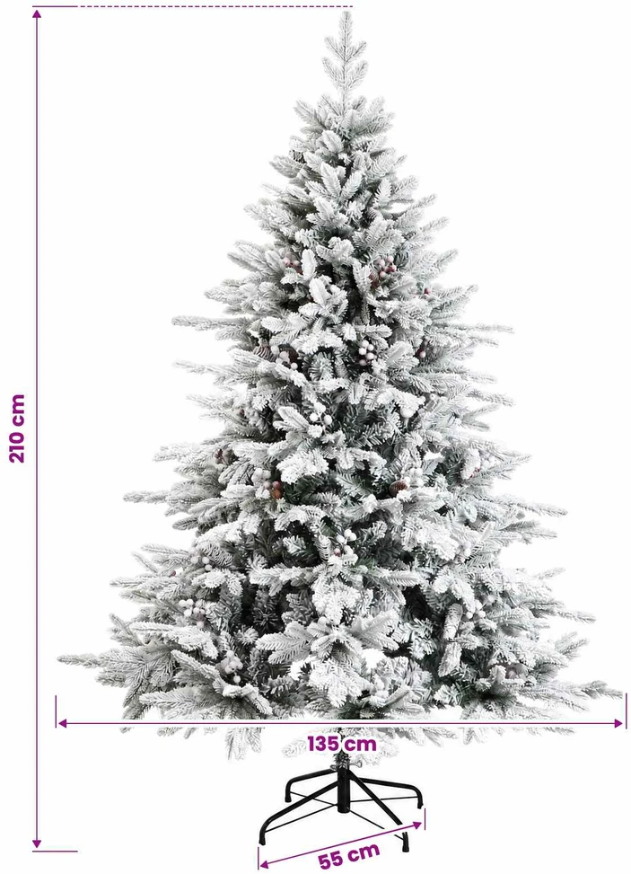 Dirbtinė kalėdinė eglutė su rutuliuku 210 cm 300 LED