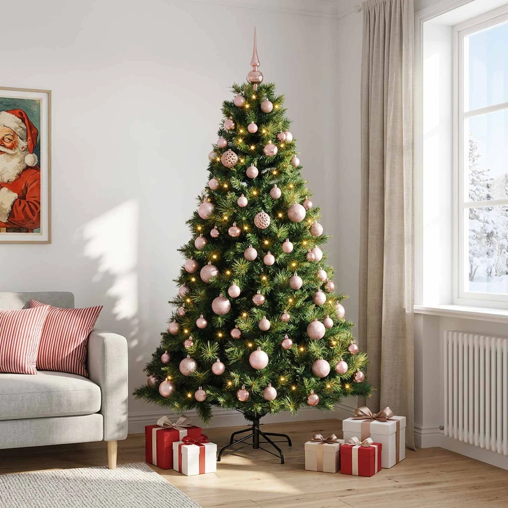 Dirbtinė kalėdinė eglutė su rutuliuku 210 cm 300 LED