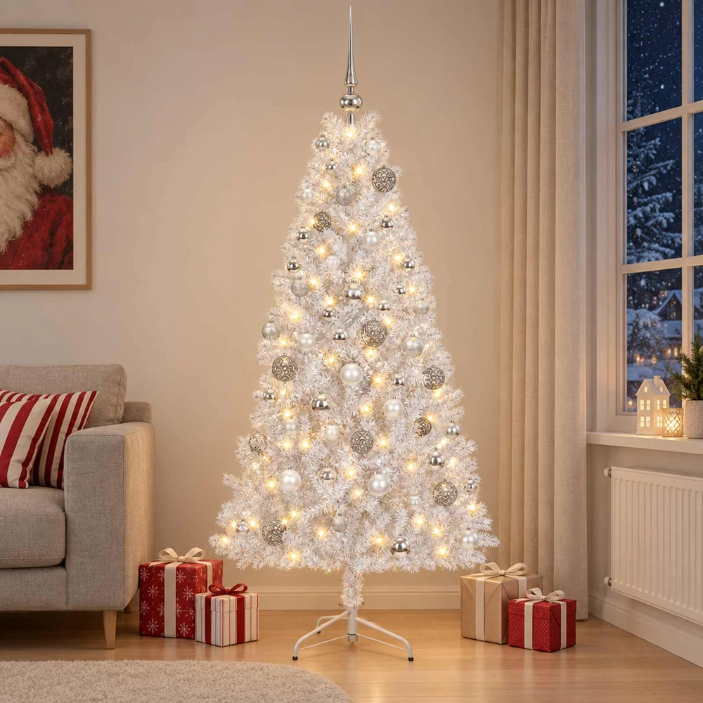 Dirbtinė kalėdinė eglutė su rutuliuku 210 cm 300 LED