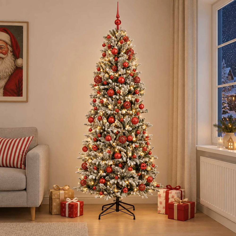 Dirbtinė kalėdinė eglutė su rutuliuku 210 cm 300 LED