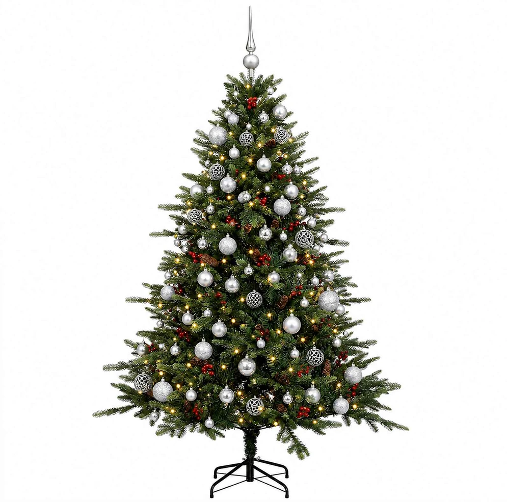 Dirbtinė kalėdinė eglutė su rutuliuku 210 cm 300 LED