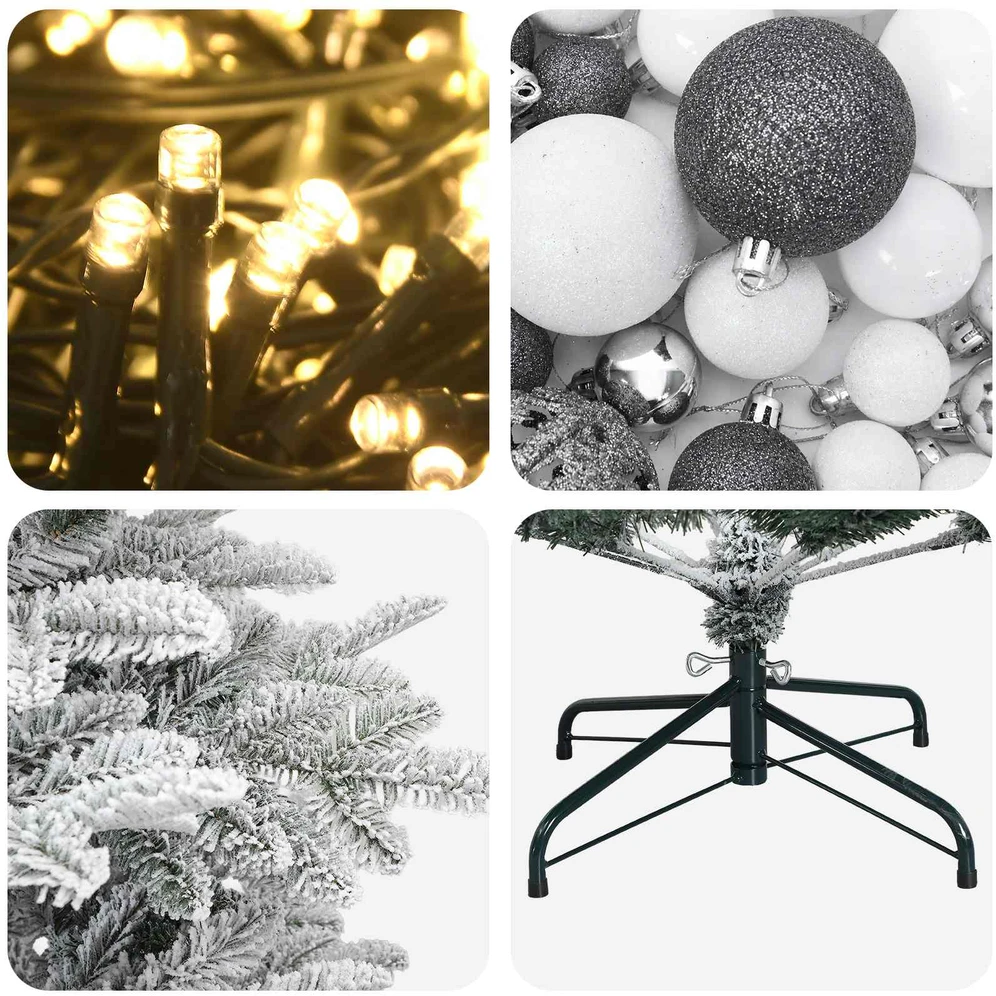 Dirbtinė kalėdinė eglutė su rutuliuku 210 cm 300 LED