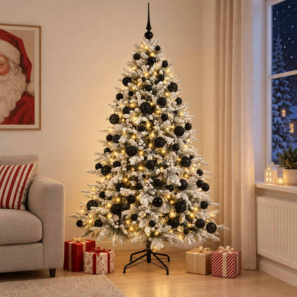 Dirbtinė kalėdinė eglutė su rutuliuku 210 cm 300 LED