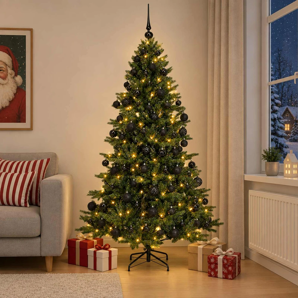Dirbtinė kalėdinė eglutė su rutuliuku 240 cm 300 LED