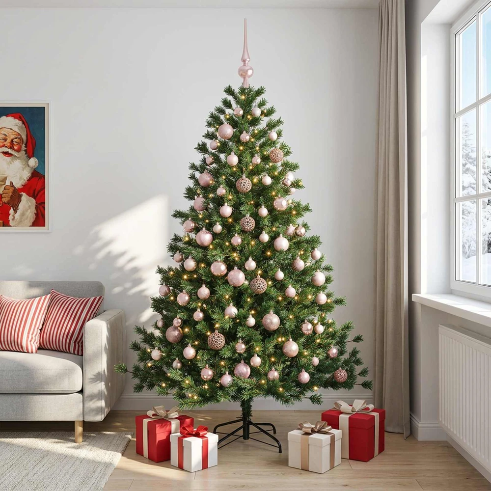 Dirbtinė kalėdinė eglutė su rutuliuku 240 cm 300 LED