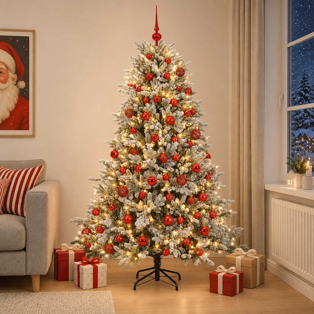 Dirbtinė kalėdinė eglutė su rutuliuku 240 cm 300 LED
