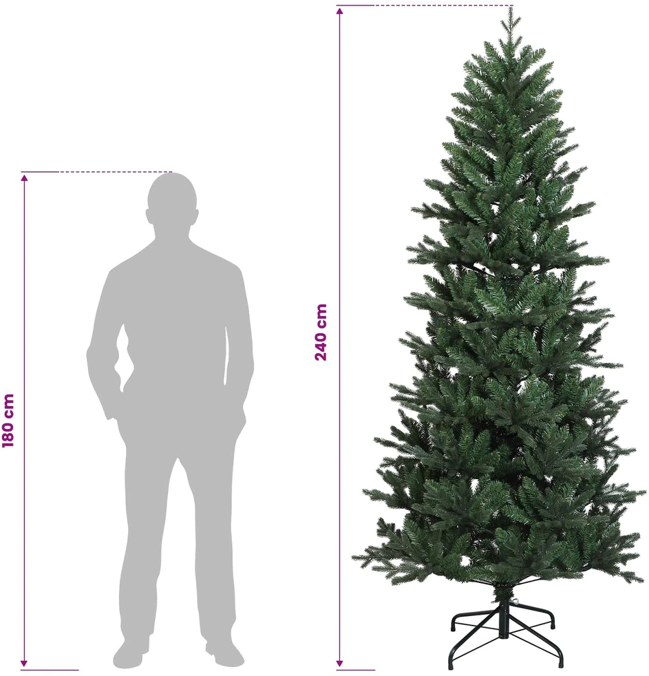 Dirbtinė kalėdinė eglutė su rutuliuku 240 cm 300 LED