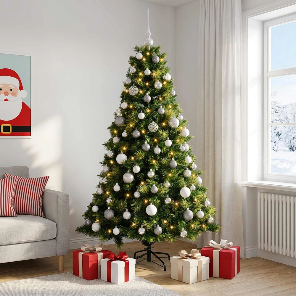 Dirbtinė kalėdinė eglutė su rutuliuku 240 cm 300 LED