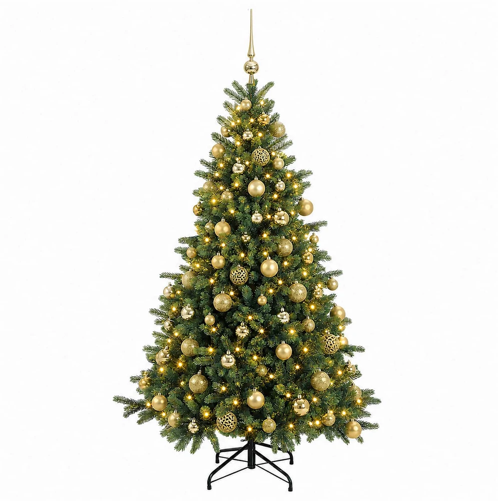 Dirbtinė kalėdinė eglutė su rutuliuku 240 cm 300 LED