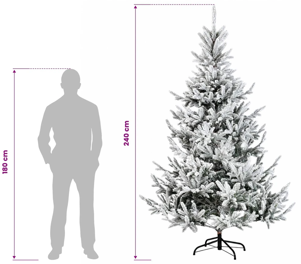 Dirbtinė kalėdinė eglutė su rutuliuku 240 cm 300 LED
