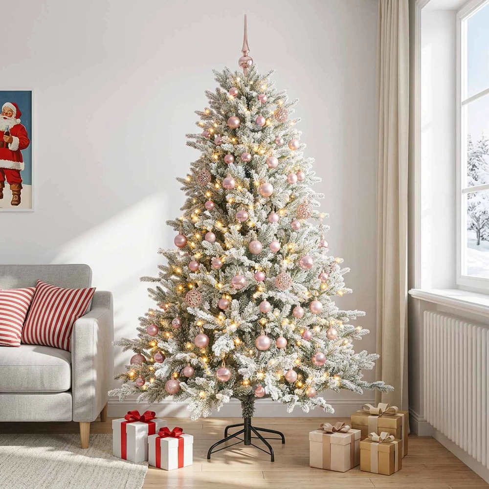 Dirbtinė kalėdinė eglutė su rutuliuku 240 cm 300 LED