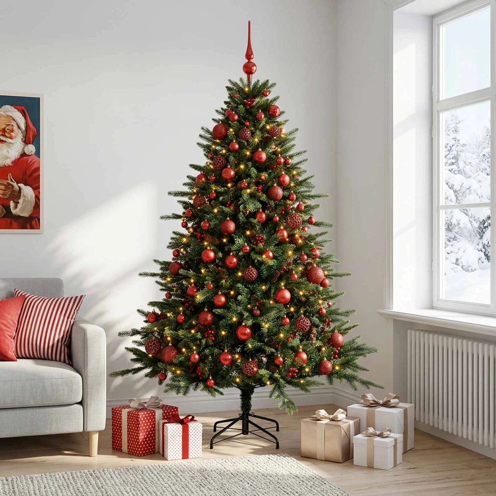 Dirbtinė kalėdinė eglutė su rutuliuku 240 cm 300 LED