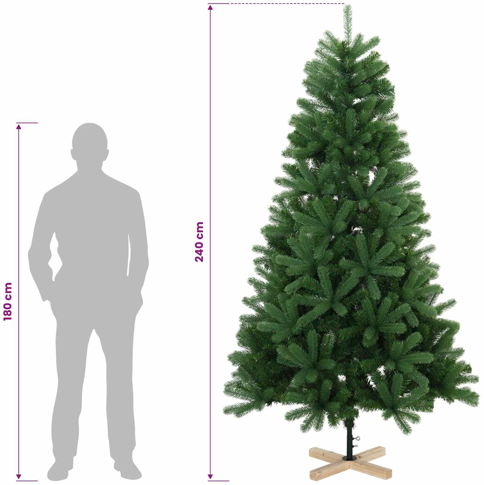 Dirbtinė kalėdinė eglutė su rutuliuku 240 cm 300 LED