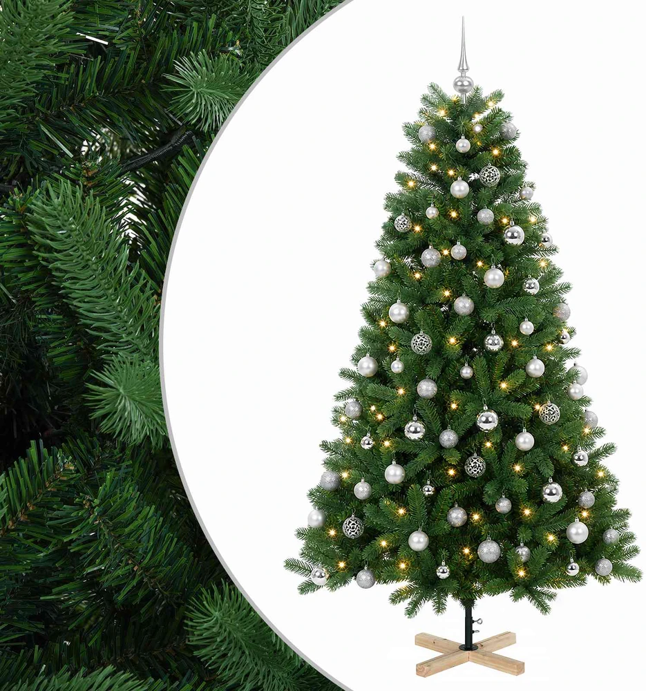 Dirbtinė kalėdinė eglutė su rutuliuku 240 cm 300 LED