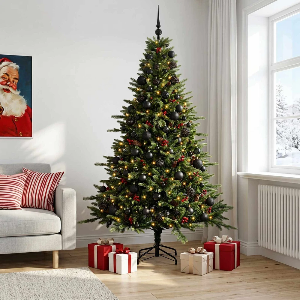 Dirbtinė kalėdinė eglutė su rutuliuku 240 cm 300 LED