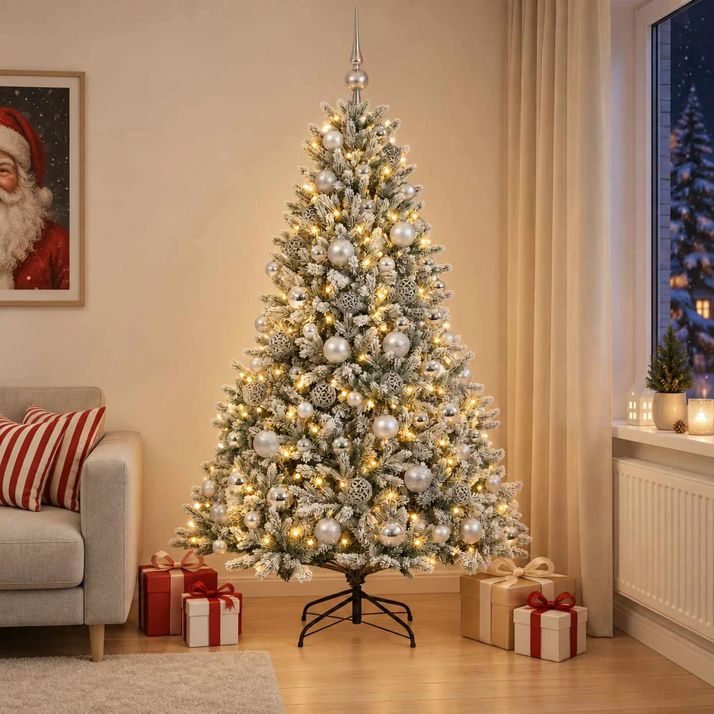 Dirbtinė kalėdinė eglutė su rutuliuku 240 cm 300 LED