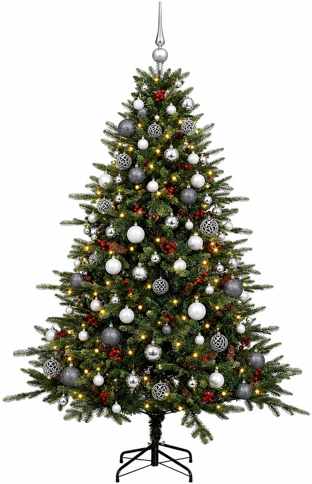 Dirbtinė kalėdinė eglutė su rutuliuku 240 cm 300 LED
