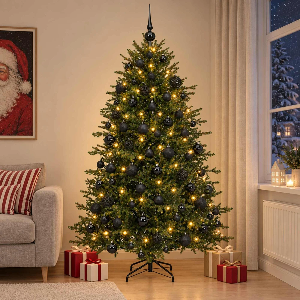 Dirbtinė kalėdinė eglutė su rutuliuku 240 cm 300 LED