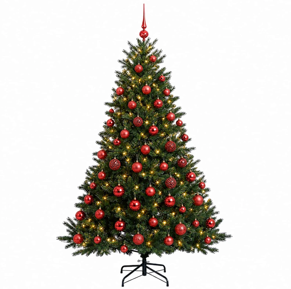 Dirbtinė kalėdinė eglutė su rutuliuku 240 cm 300 LED