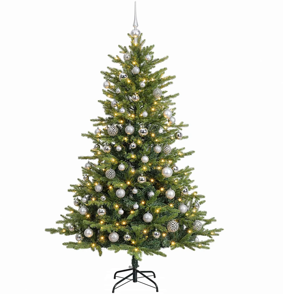 Dirbtinė kalėdinė eglutė su rutuliuku 240 cm 300 LED