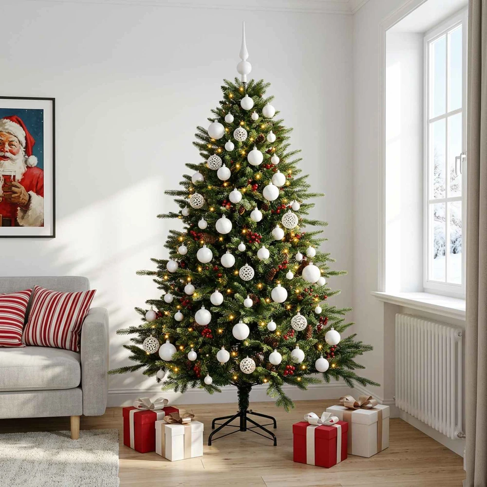 Dirbtinė kalėdinė eglutė su rutuliuku 240 cm 300 LED