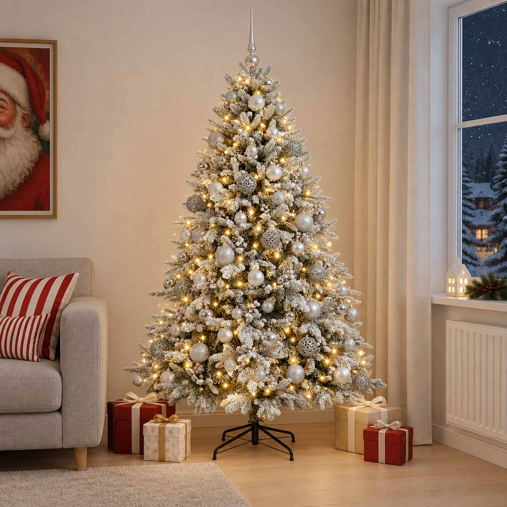 Dirbtinė kalėdinė eglutė su rutuliuku 240 cm 300 LED