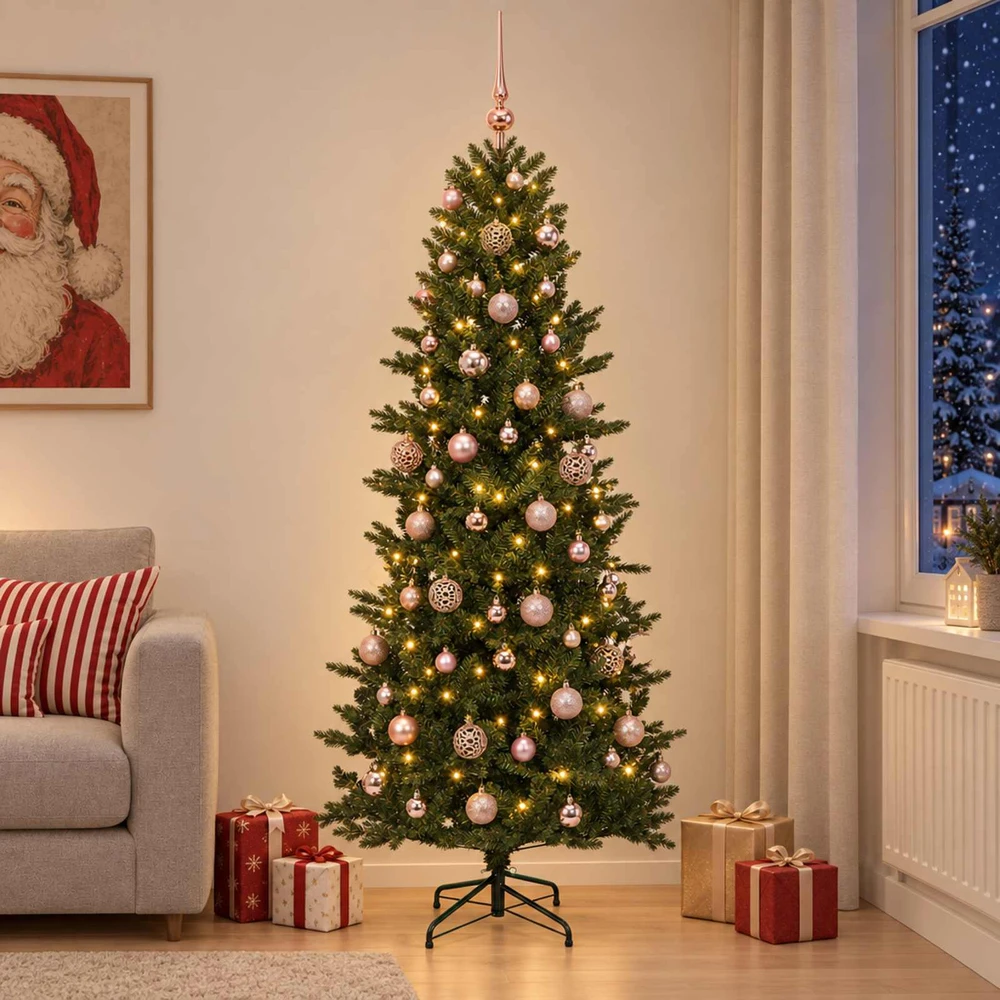 Dirbtinė kalėdinė eglutė su rutuliuku 240 cm 300 LED