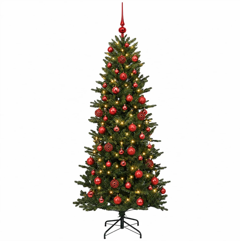 Dirbtinė kalėdinė eglutė su rutuliuku 240 cm 300 LED