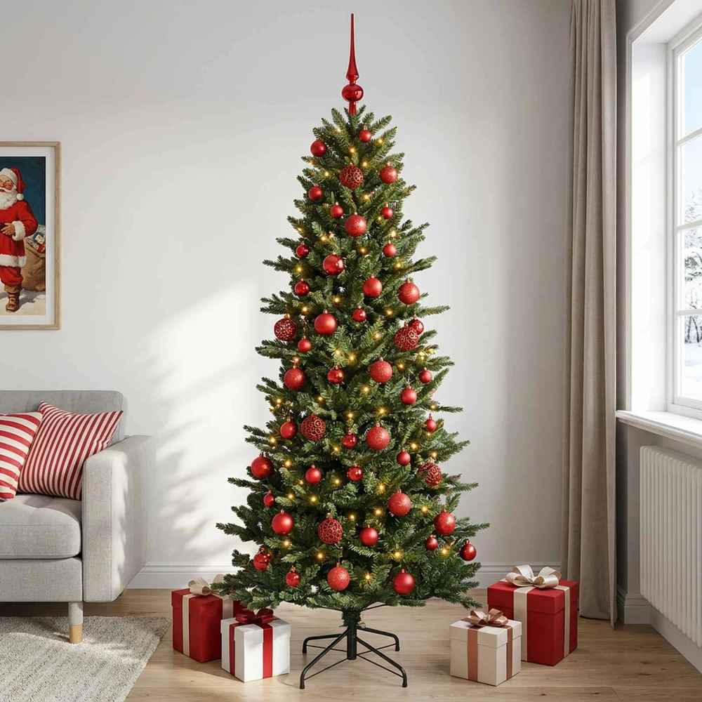 Dirbtinė kalėdinė eglutė su rutuliuku 240 cm 300 LED
