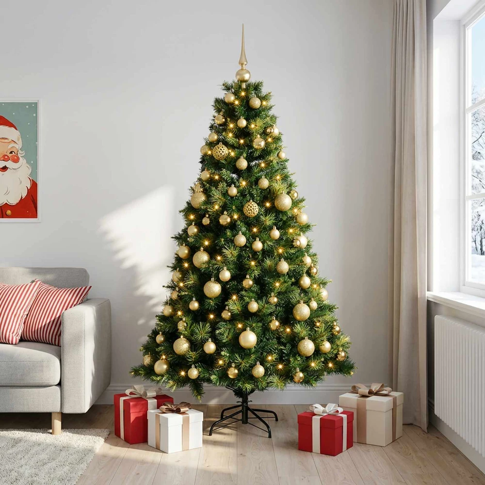 Dirbtinė kalėdinė eglutė su rutuliuku 240 cm 300 LED