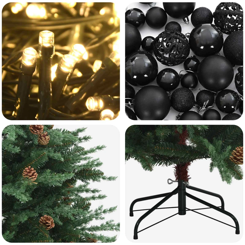 Dirbtinė kalėdinė eglutė su rutuliuku 240 cm 300 LED