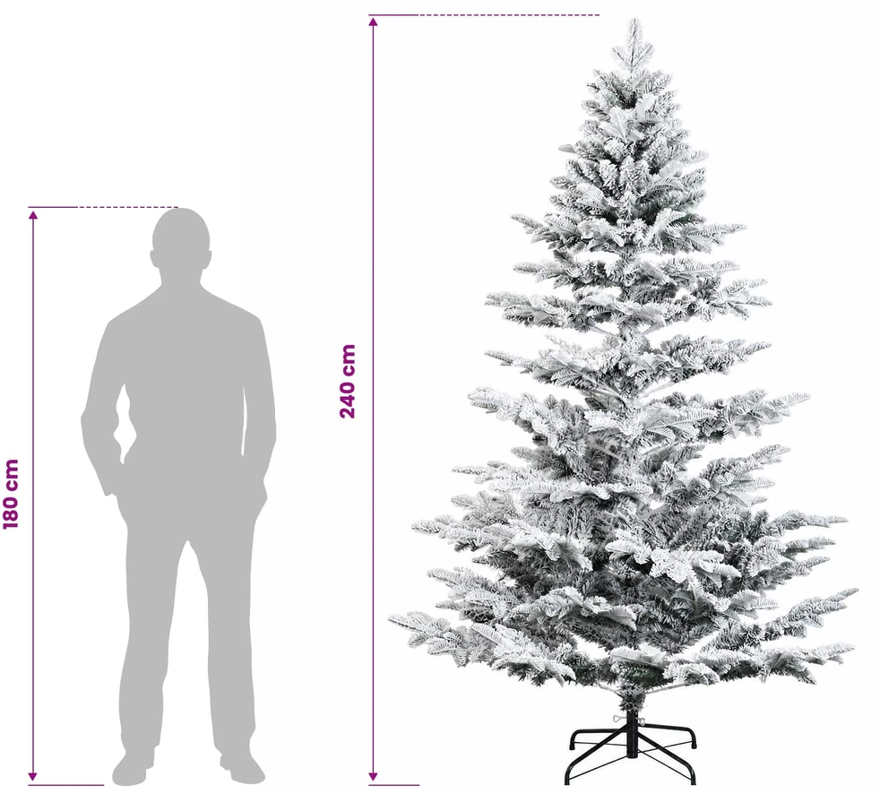 Dirbtinė kalėdinė eglutė su rutuliuku 240 cm 300 LED