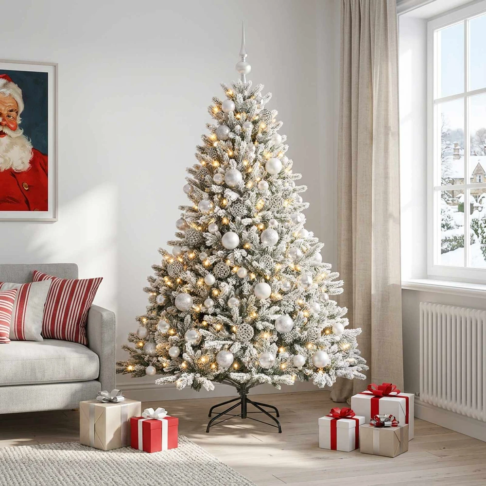 Dirbtinė kalėdinė eglutė su rutuliuku 240 cm 300 LED