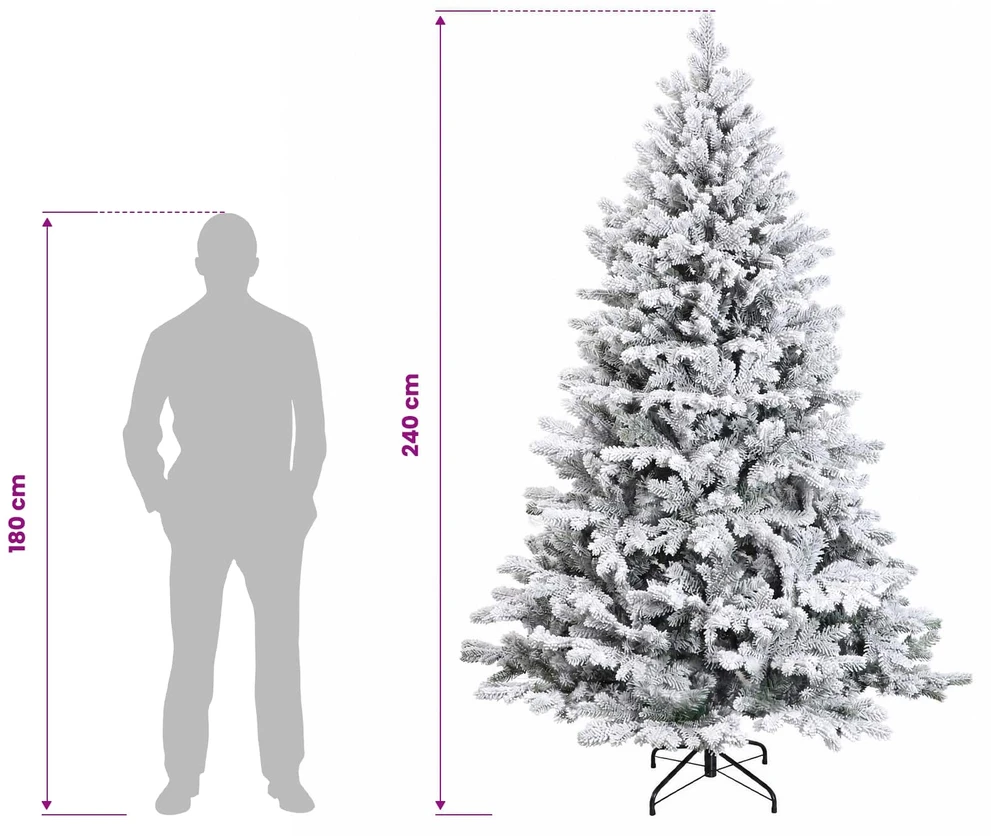 Dirbtinė kalėdinė eglutė su rutuliuku 240 cm 300 LED