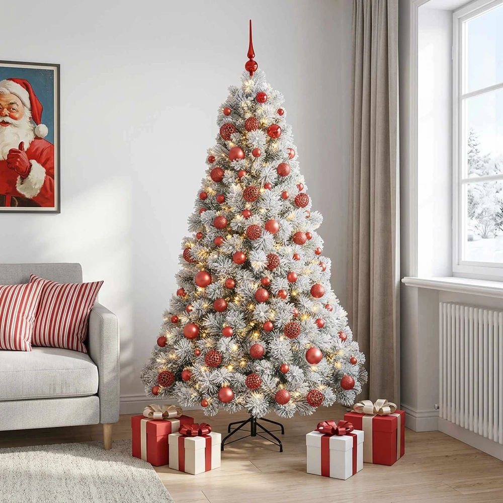 Dirbtinė kalėdinė eglutė su rutuliuku 240 cm 300 LED