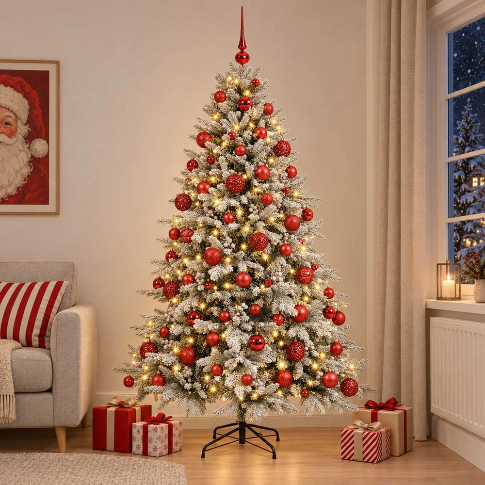 Dirbtinė kalėdinė eglutė su rutuliuku 240 cm 300 LED