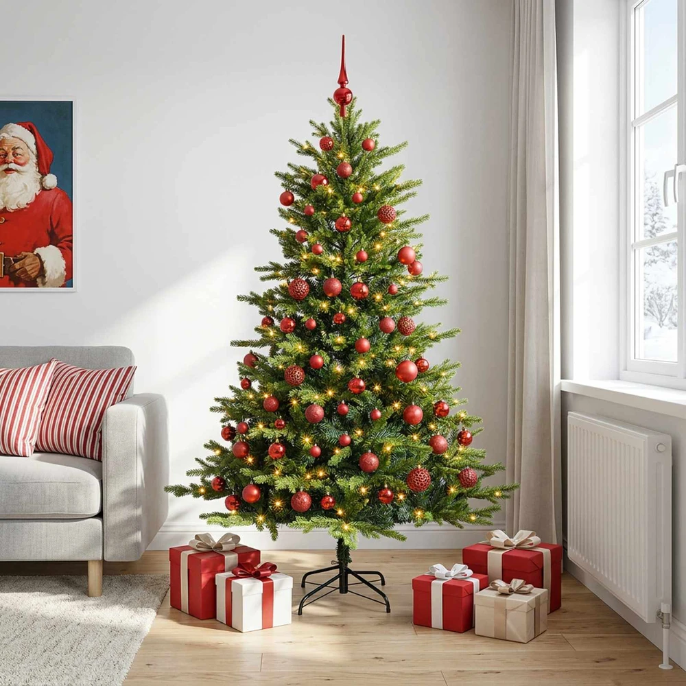 Dirbtinė kalėdinė eglutė su rutuliuku 240 cm 300 LED