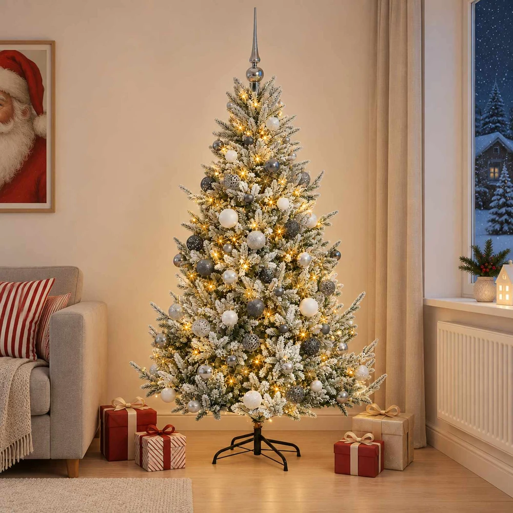 Dirbtinė kalėdinė eglutė su rutuliuku 240 cm 300 LED