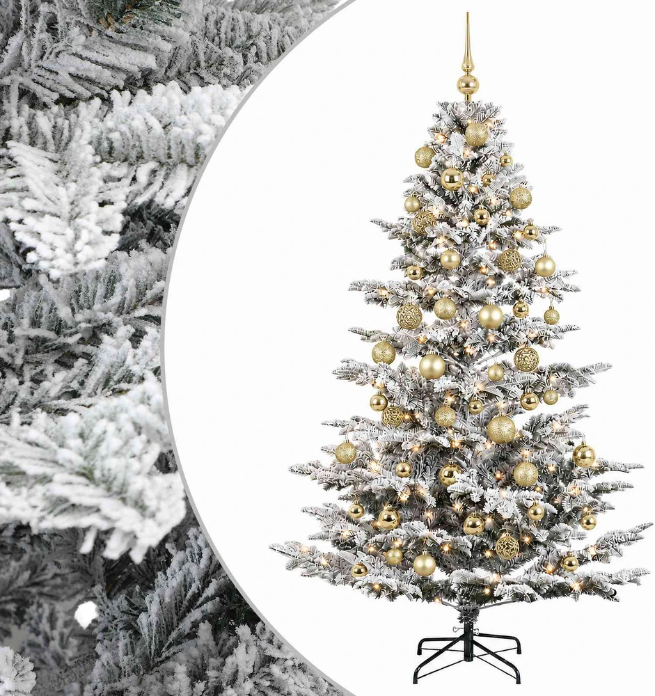 Dirbtinė kalėdinė eglutė su rutuliuku 240 cm 300 LED