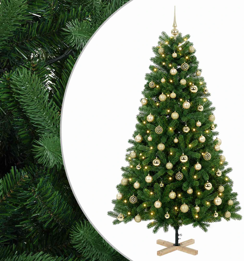 Dirbtinė kalėdinė eglutė su rutuliuku 240 cm 300 LED