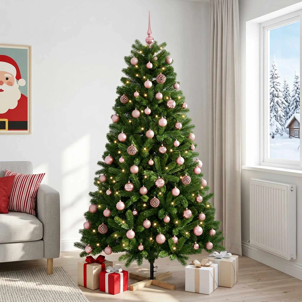 Dirbtinė kalėdinė eglutė su rutuliuku 240 cm 300 LED