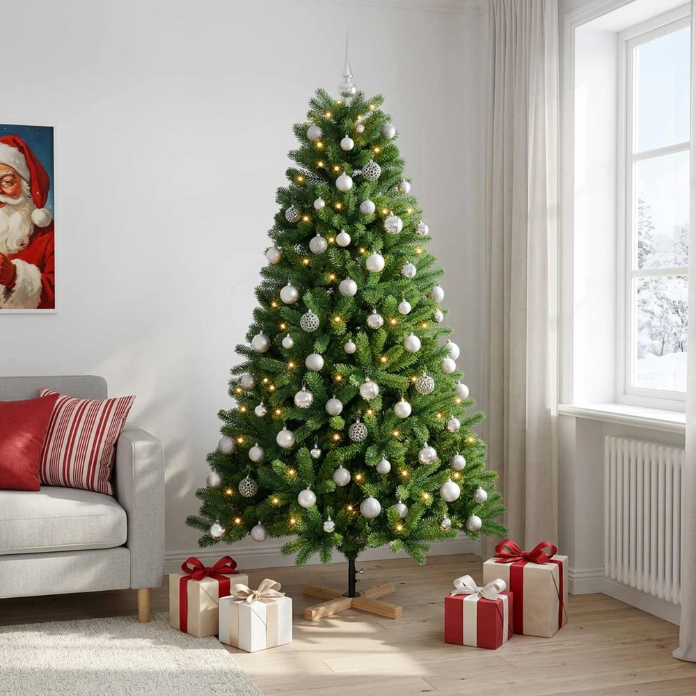 Dirbtinė kalėdinė eglutė su rutuliuku 240 cm 300 LED