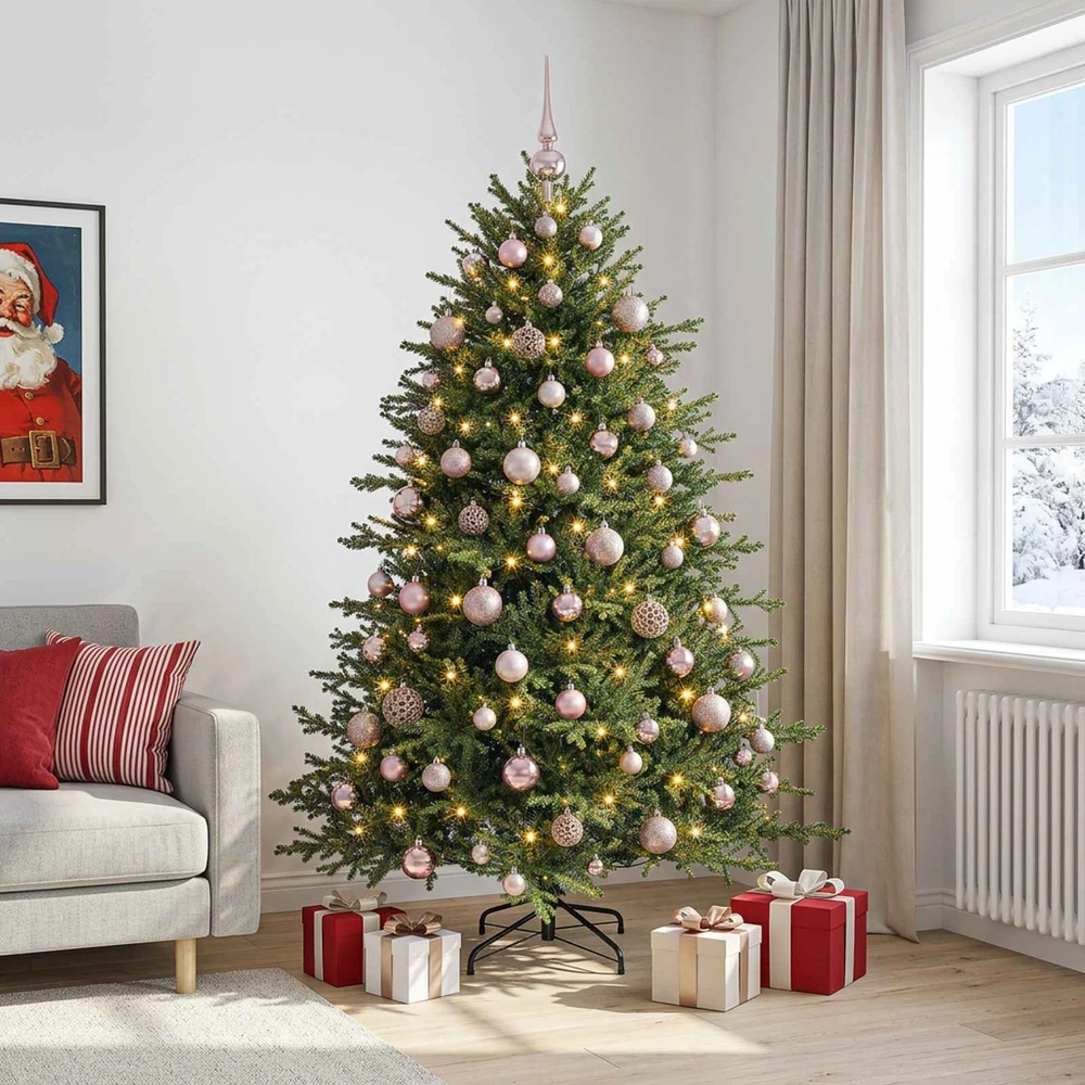 Dirbtinė kalėdinė eglutė su rutuliuku 240 cm 300 LED