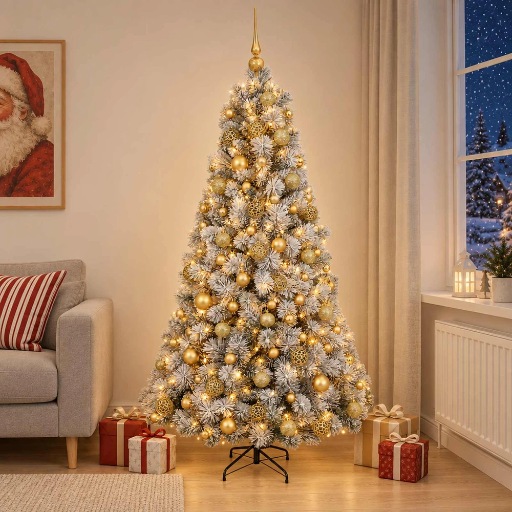 Dirbtinė kalėdinė eglutė su rutuliuku 240 cm 300 LED