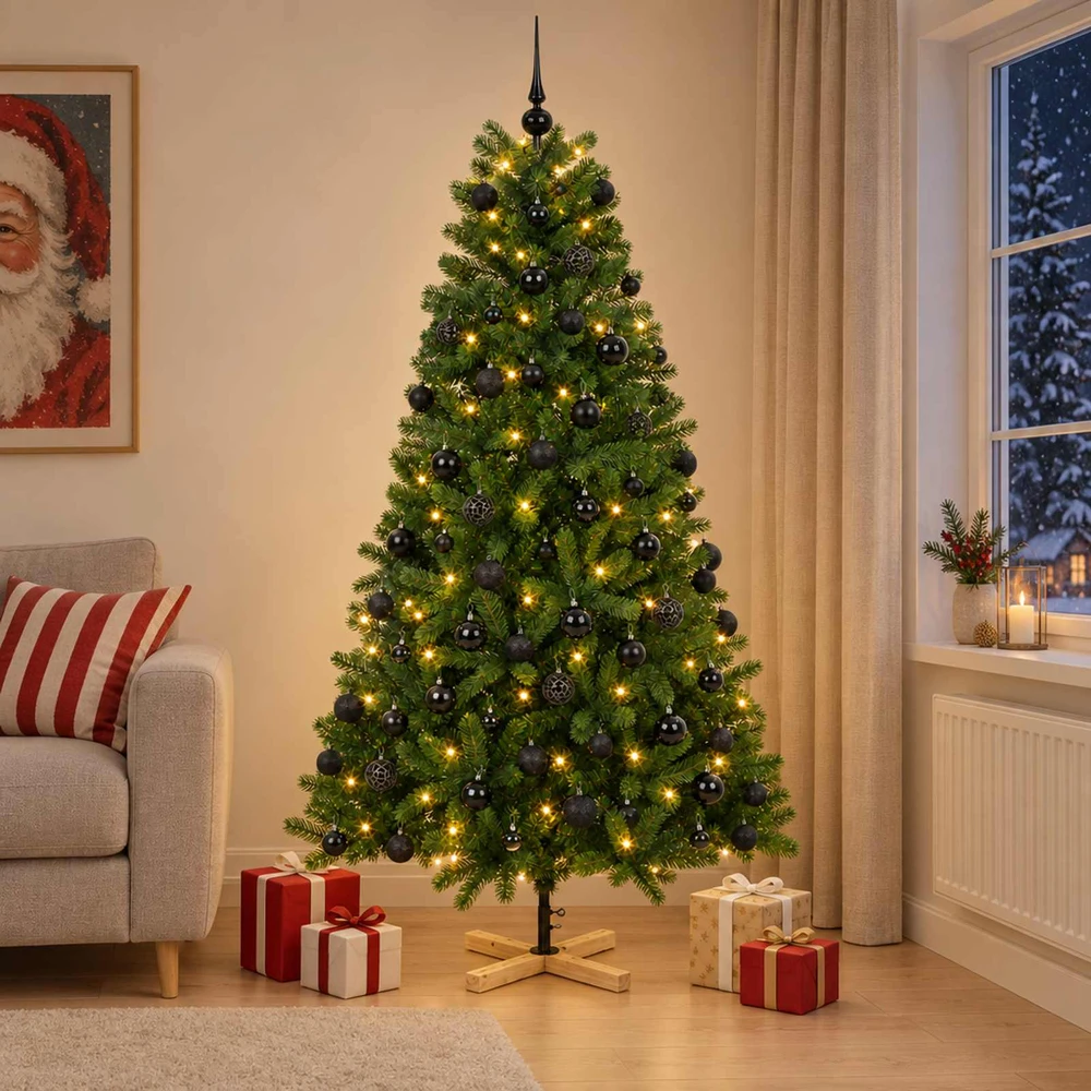 Dirbtinė kalėdinė eglutė su rutuliuku 240 cm 300 LED