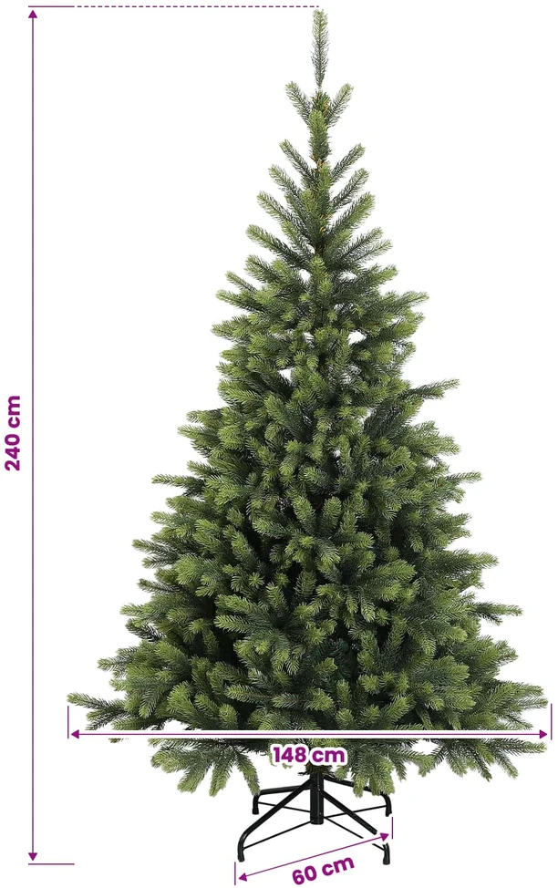 Dirbtinė kalėdinė eglutė su rutuliuku 240 cm 300 LED